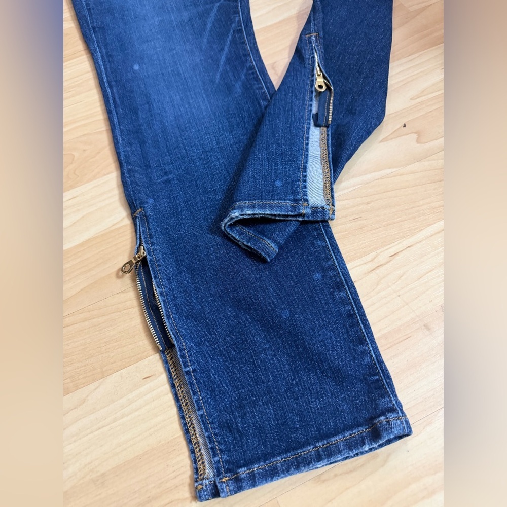 Frame Denim Marion Jeans Zip Ankle Super Cute Size 28 - Picture 9 of 9